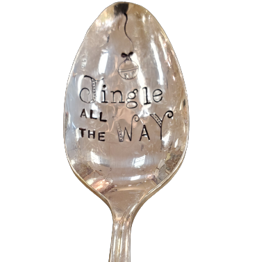 Vintage Stamped Spoon "Jingle all the way"