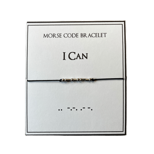 I Can Morse Code Bracelet