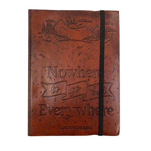 Leather Journal "Nowhere to Go But Everywhere"