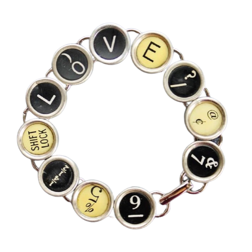 Typewriter bracelet hot sale