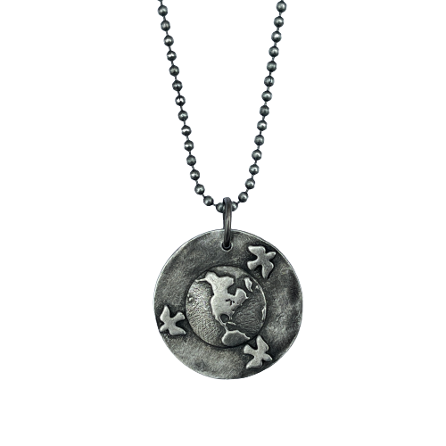 "Be The Change" Necklace, silver
