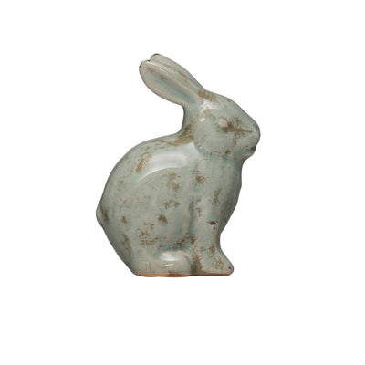 Terra Cotta Bunny, aqua