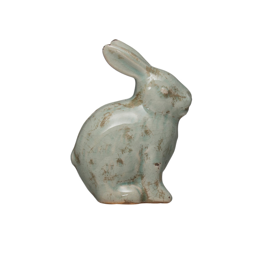 Terra Cotta Bunny, aqua