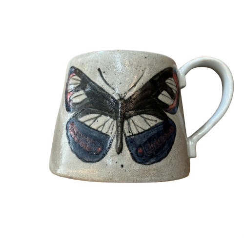 Stoneware Butterfly Mug