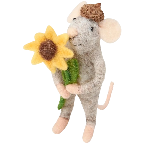 Felt Sunflower Mouse