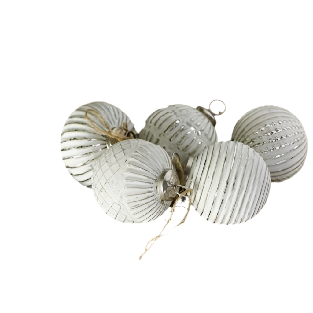 White Glass Ornament