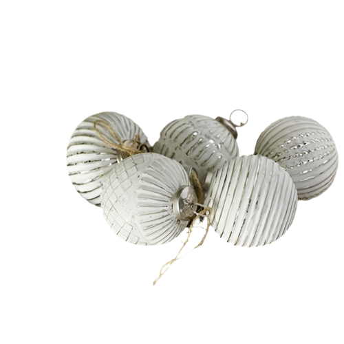 White Glass Ornament