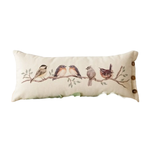 Bird and Branch Pillow