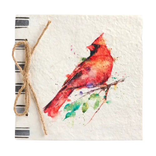 Paper Mache Journal - Cardinal