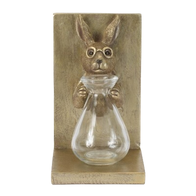 Rabbit Vase Bookends