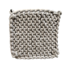 Crocheted Pot Holder, light grey