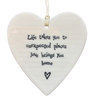Hanging Heart Tag - Life Takes You