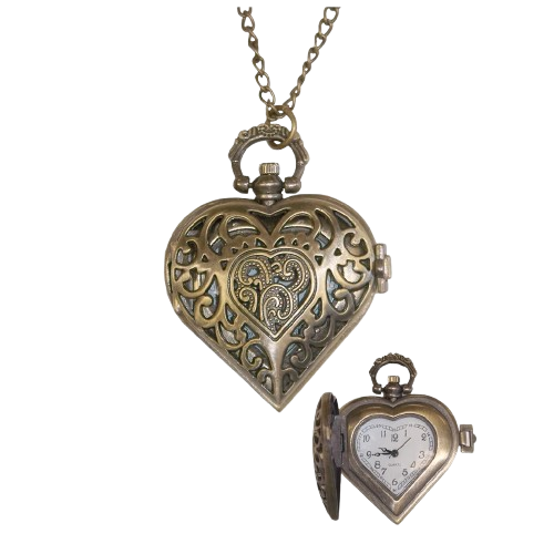 Heart Watch Necklace