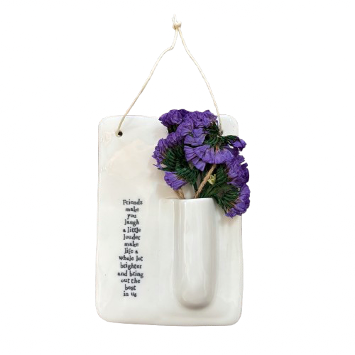 Wall Vase/Flowers - Friends