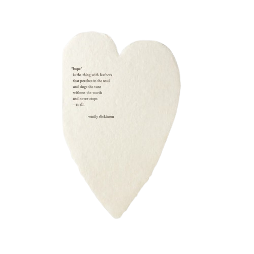 Handmade Letterpress Card - Hope