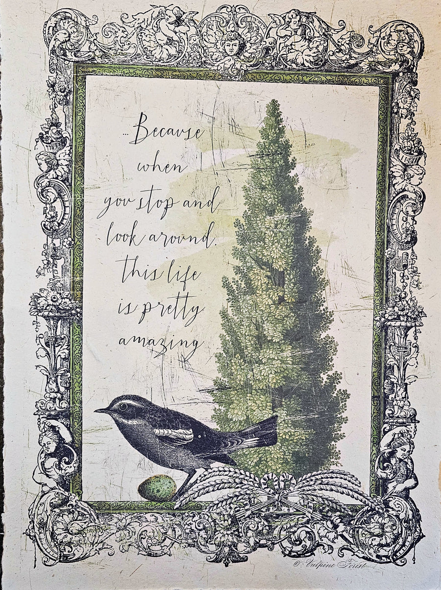 12x16 Artisan Paper Print, because when you stop