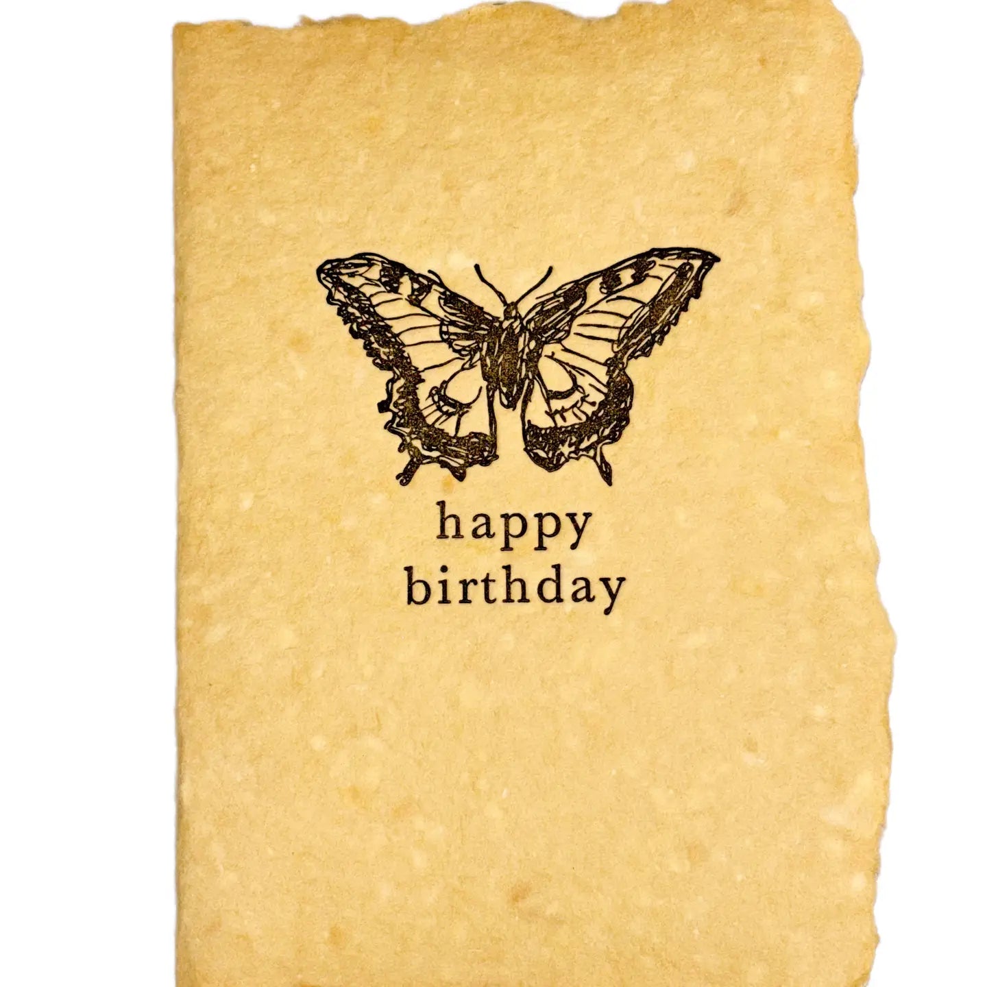 Handmade Paper Card - Butterfly Birthday