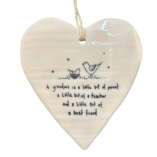 Hanging Heart Tag - Grandma
