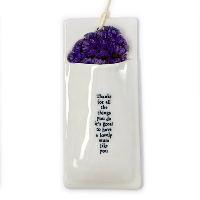 Wall Vase/Flowers - Mom