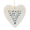 Hanging Heart Tag - If I Had My Life