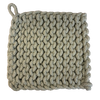 Crocheted Pot Holder, seafoam green