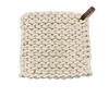 Crocheted Pot Holder, pd white