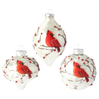 Beaded Cardinal Ornament