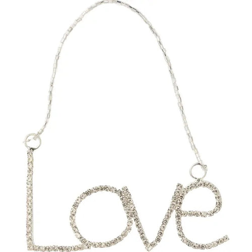 "Love" Ornament, silver