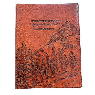 Leather Journal - I Went to the Woods