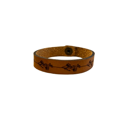 Leather Bracelet - Heather