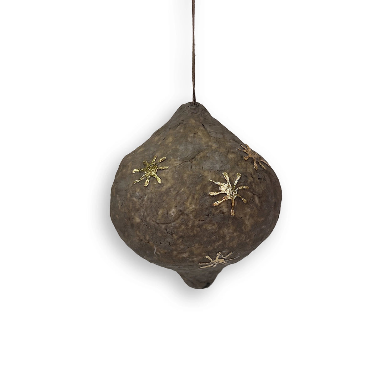 Grey Paper Bulb Ornament (small)