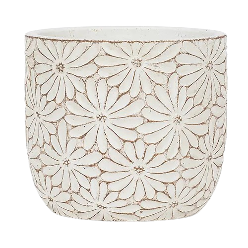 Daisy Embossed Planter