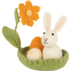 Felt Bunny in Basket