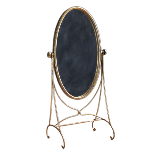 Standing Tabletop Antique Gold Mirror