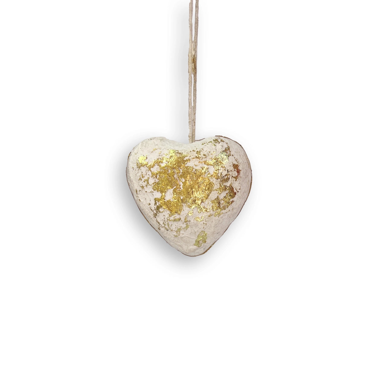 Paper Heart Ornament, White