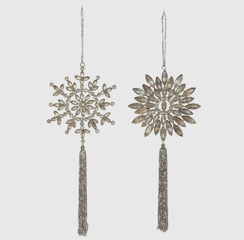 Snowflake with Tassel Ornament