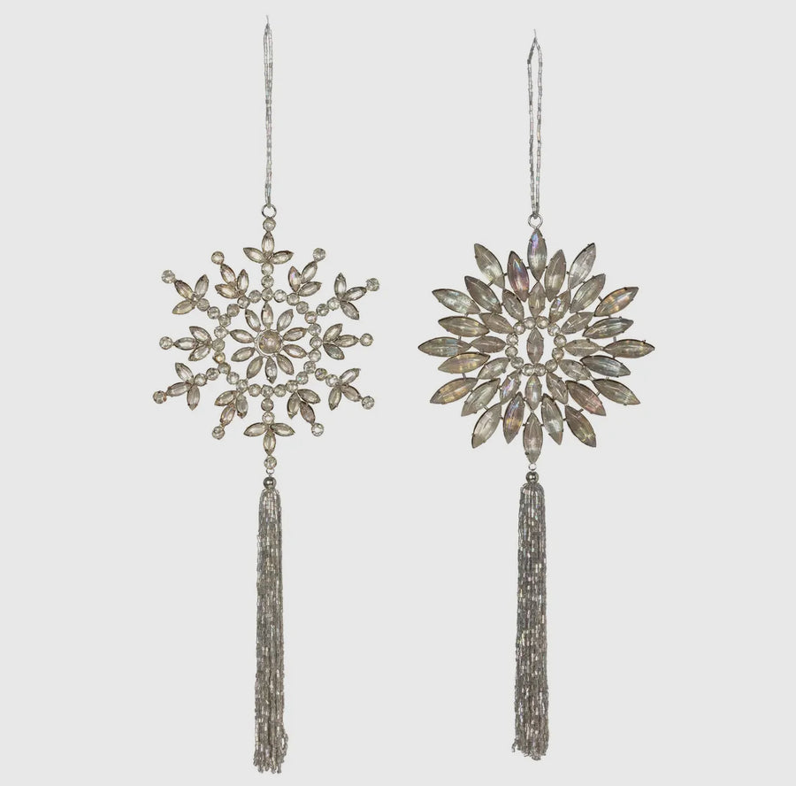 Snowflake with Tassel Ornament