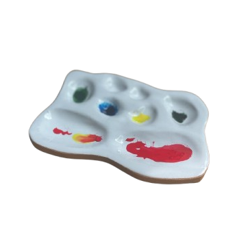 Organically Shaped Ceramic Palette
