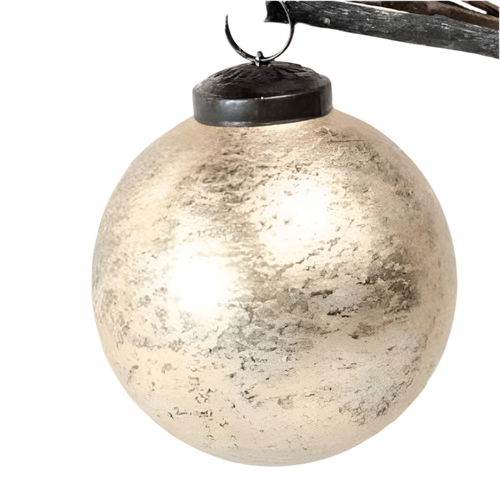 Glass Ornament, gold/round