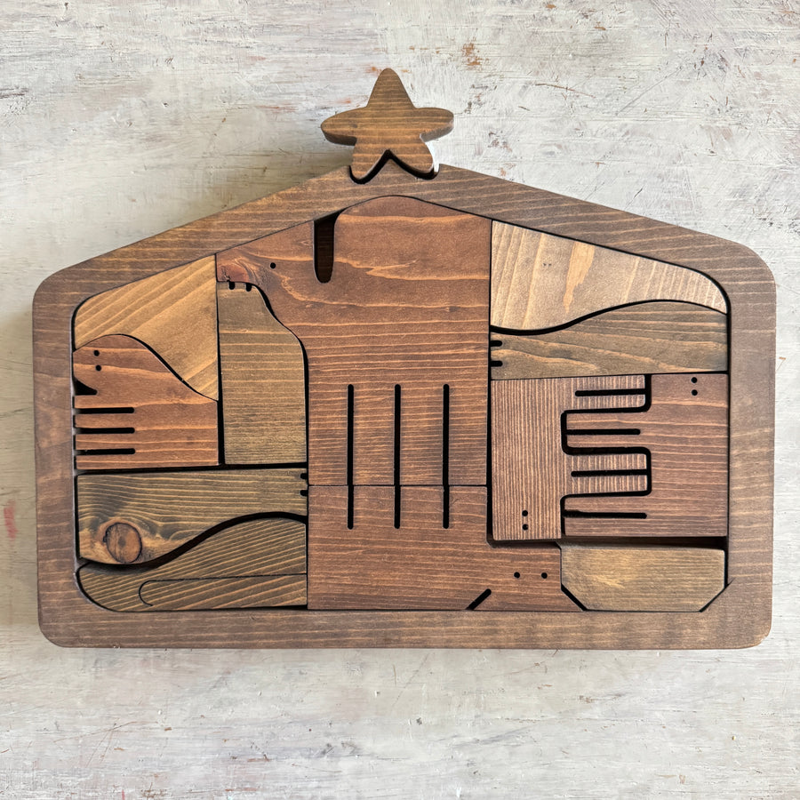 Wooden Nesting Nativity