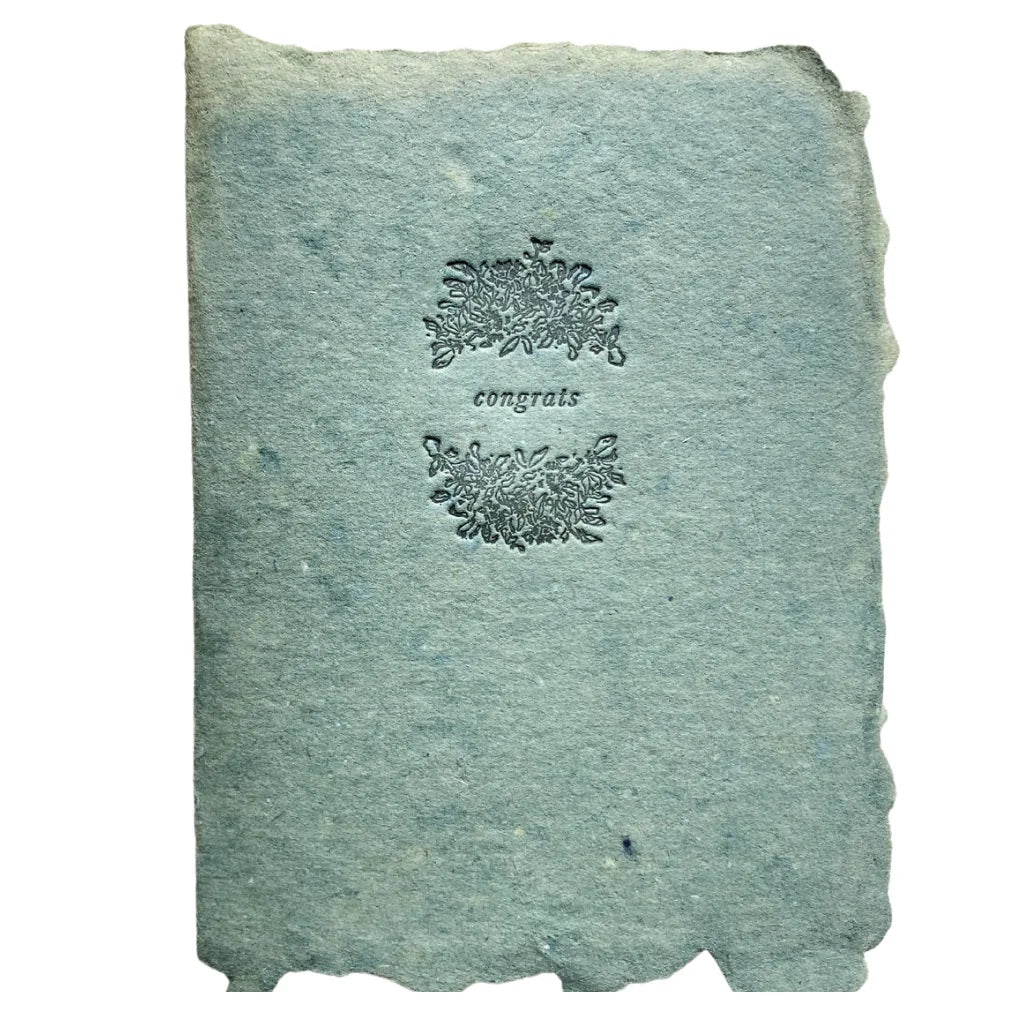 Handmade Paper Card - Congrats