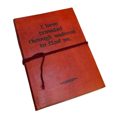 Leather Journal - Traveled Through Madness