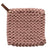 Crocheted Pot Holder, blush