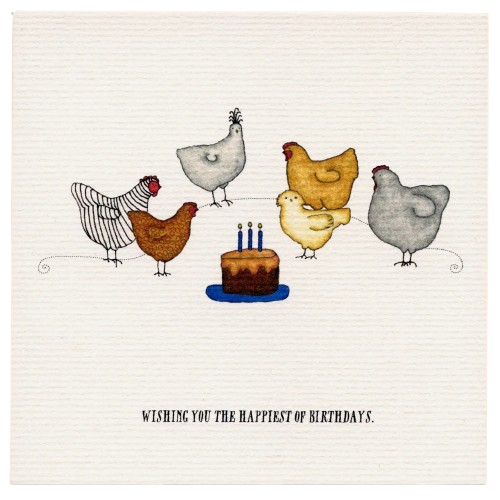 Greeting Card - Chicken Party