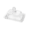 Beaded Glass Butter Dish