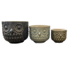Stoneware Owl Container (medium)