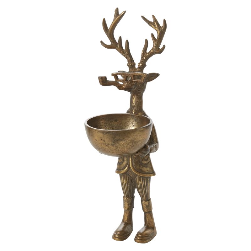 Bronze Deer Dish Stand