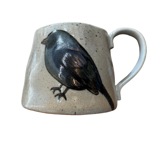 Stoneware Bird Mug