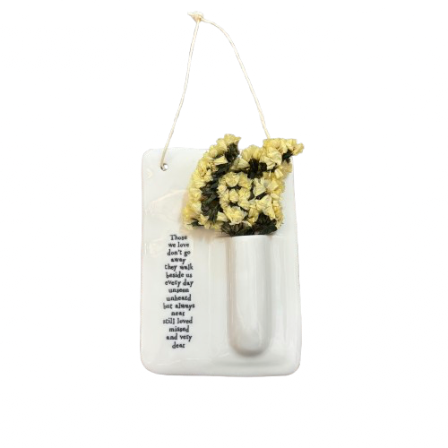 Wall Vase/Flowers - Those We Love