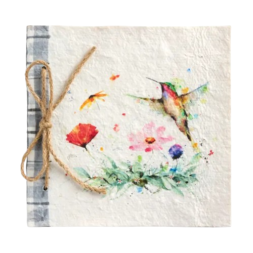 Paper Mache Journal - Hummingbird